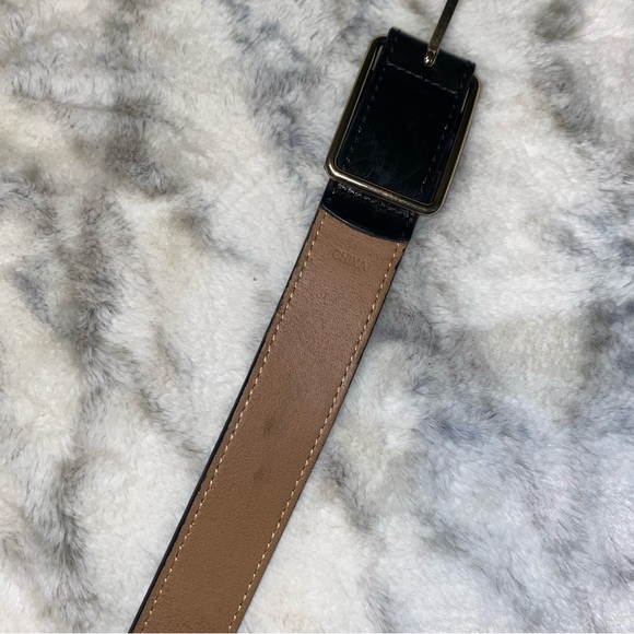 Calvin Klein Jeans Studded Black Synthetic Leather Belt - Picture 3 of 7